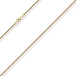 1,6mm Schlangenkette Goldkette Collier Halskette aus 333 Gold Gelbgold 55cm