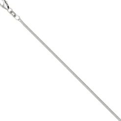 1,3mm Schlangenkette Kette aus 925 Silber, Silberkette, rund, 45 cm