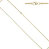 1,6mm Schlangenkette Kette Collier Halskette 333 Gold Gelbgold 45cm