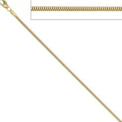 1,6mm Schlangenkette Kette Collier Halskette 585 Gold Gelbgold 60cm