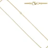 1,4mm Schlangenkette Kette rund, 585 Gold Gelbgold 60cm