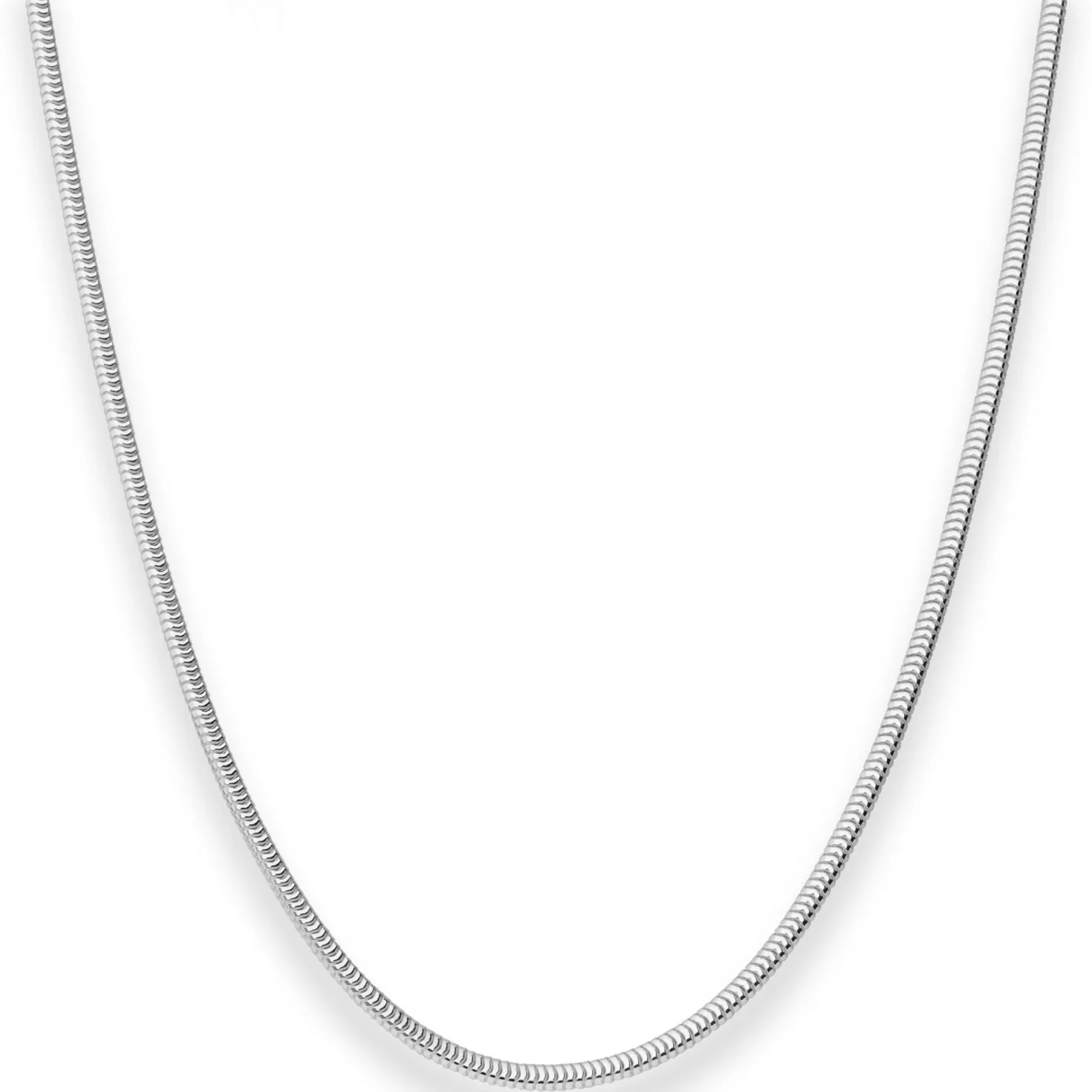 2,2mm Schlangenkette oval Silberkette Collier Halskette aus 925 Silber 50cm