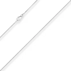0,9mm Schlangenkette Silberkette Collier Halskette aus 925 Silber 90cm