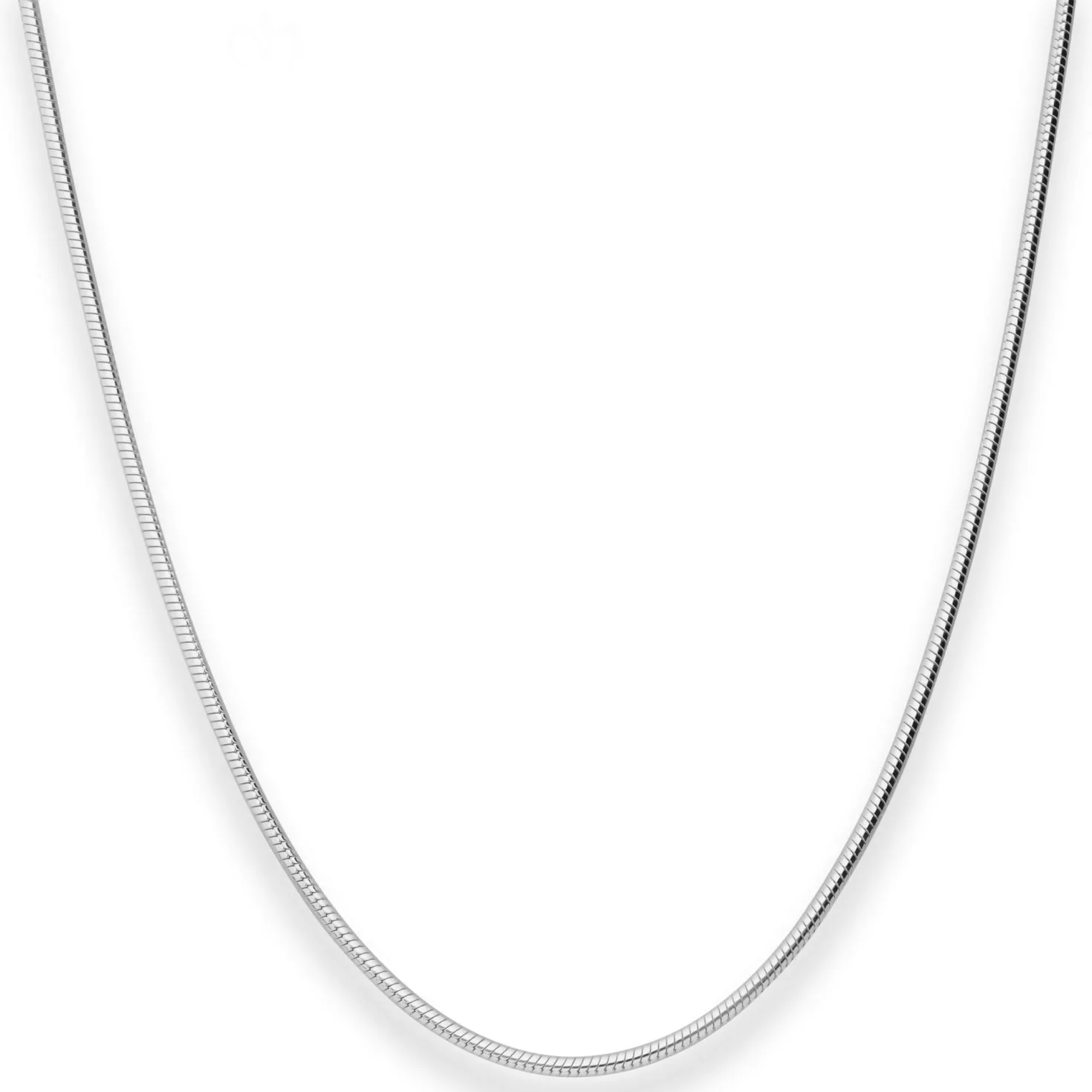 1,8mm Schlangenkette Silberkette Collier Halskette aus 925 Silber 42cm