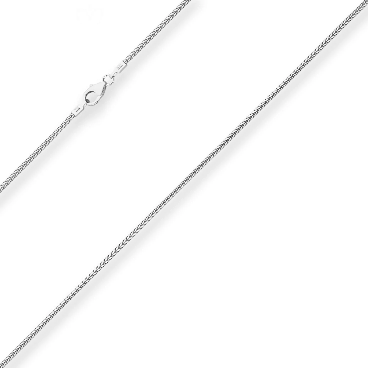 1,4mm Schlangenkette Silberkette Collier Halskette aus 925 Silber 45cm