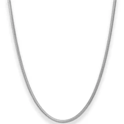 2,4mm Schlangenkette Silberkette Collier Halskette aus 925 Silber 42cm