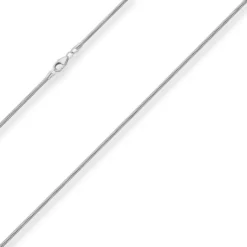 1,6mm Schlangenkette Silberkette Collier Halskette aus 925 Silber 42cm