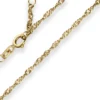 1,8mm Singapurkette Armband aus 585 Gold Gelbgold 17cm mit Zwischenöse