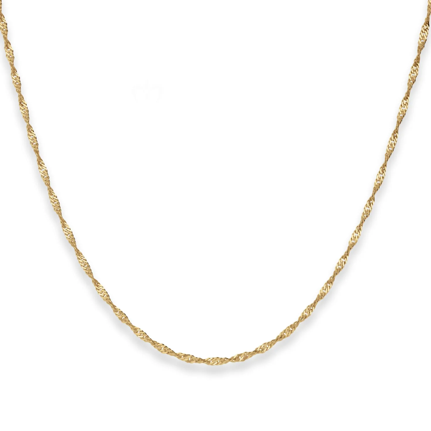 1,8mm Singapurkette Collier Halskette aus 333 Gold Gelbgold 42cm