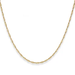 1,8mm Singapurkette Collier Halskette aus 333 Gold Gelbgold 45cm