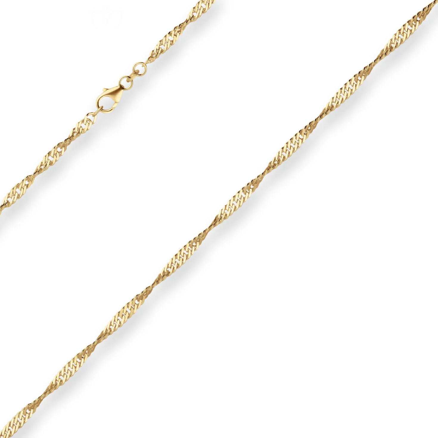 2,9mm Singapurkette Collier Halskette aus 333 Gold Gelbgold 55cm