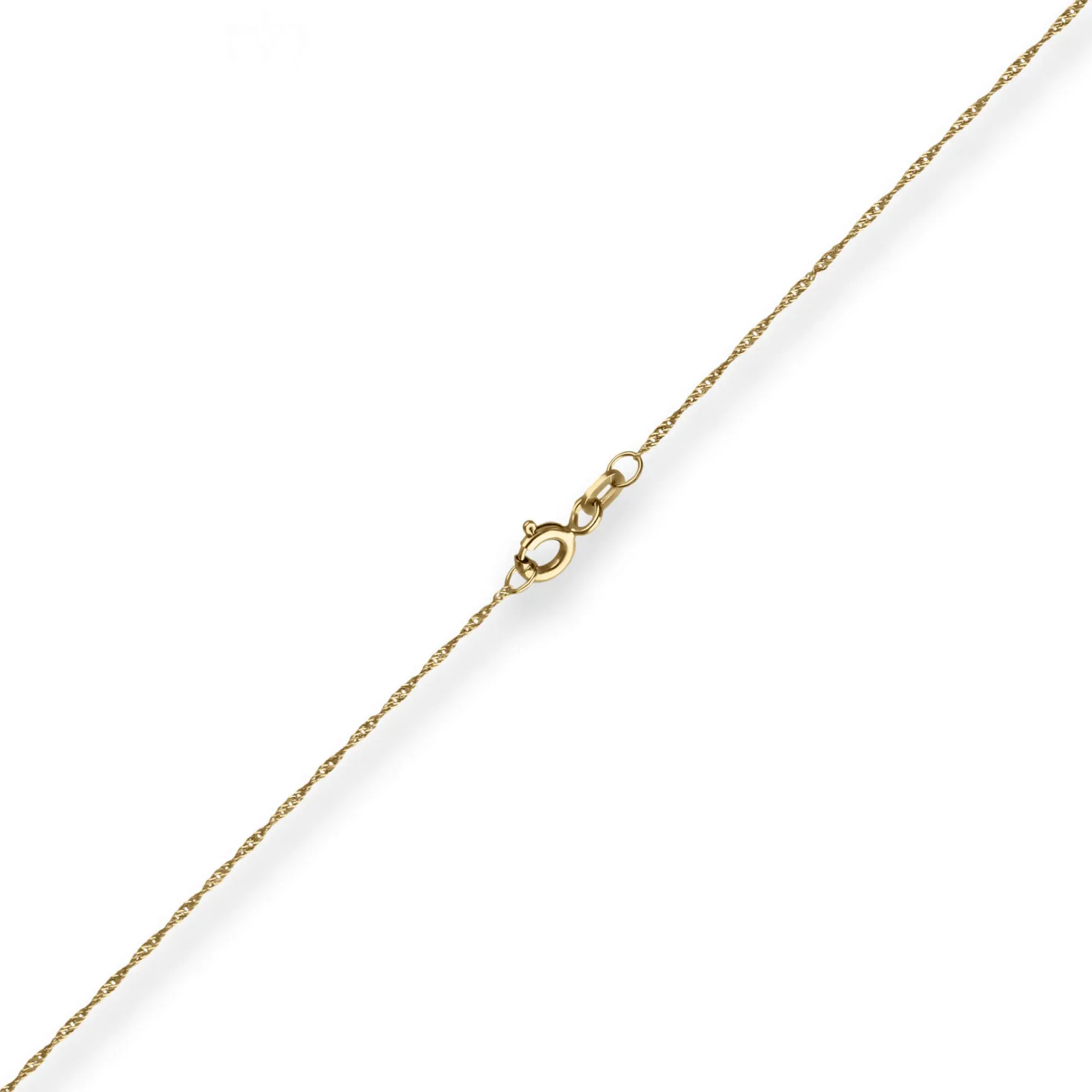1mm Singapurkette Goldkette Collier Halskette aus 585 Gold Gelbgold 45cm