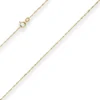 1mm Singapurkette Goldkette Collier Halskette aus 375 Gold Gelbgold 40cm