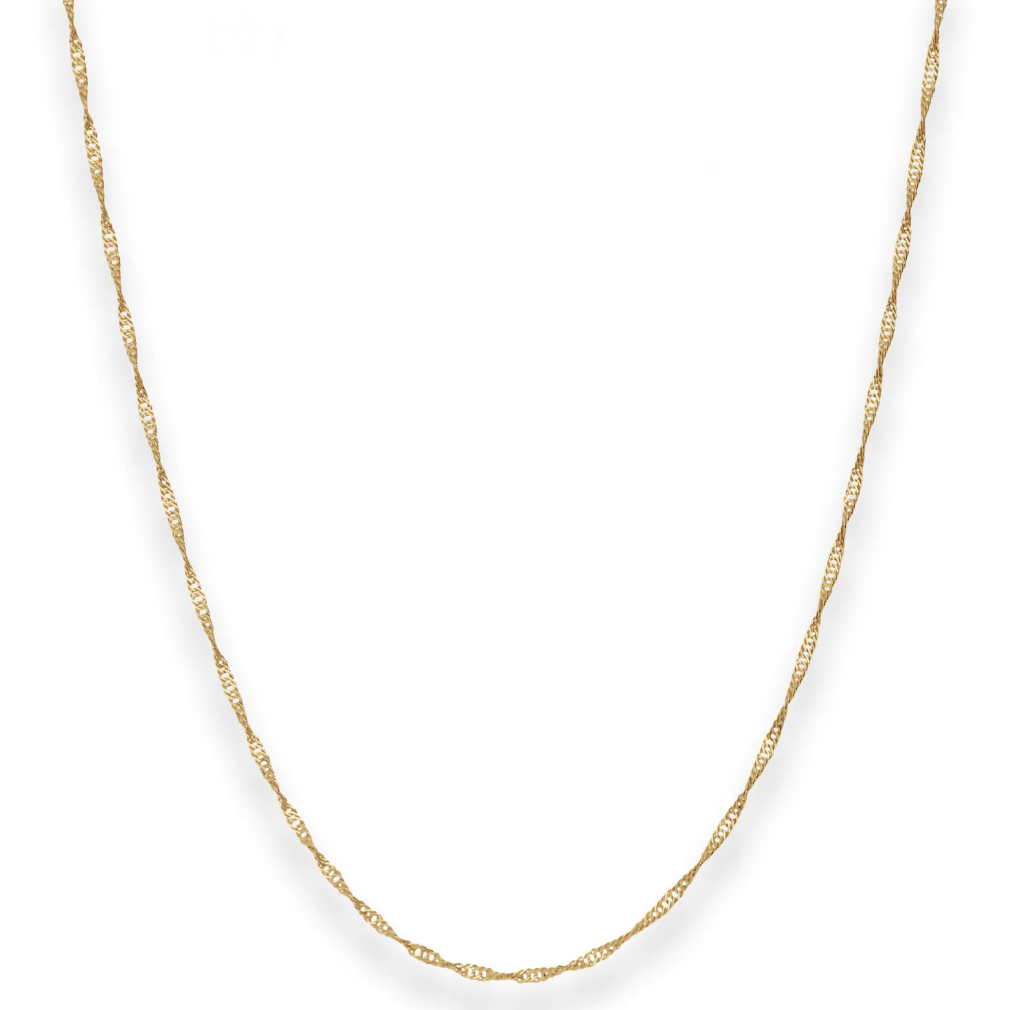 1,4mm Singapurkette Goldkette Collier Halskette aus 333 Gold Gelbgold 45cm