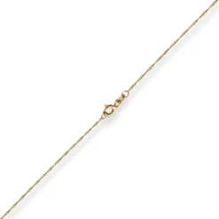 1mm Singapurkette Goldkette Collier Halskette aus 333 Gold Gelbgold 55cm