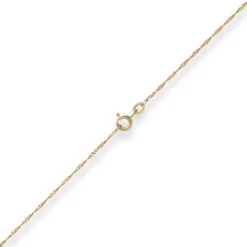 1,2mm Singapurkette Goldkette Collier Halskette aus 585 Gold Gelbgold 45cm