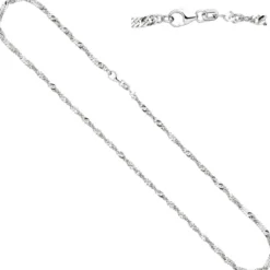 2,9mm Singapurkette Kette Collier Halskette aus 925 Silber 42cm