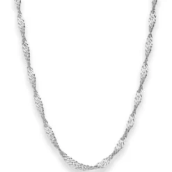 2,9mm Singapurkette Silberkette Collier Halskette aus 925 Silber 40cm