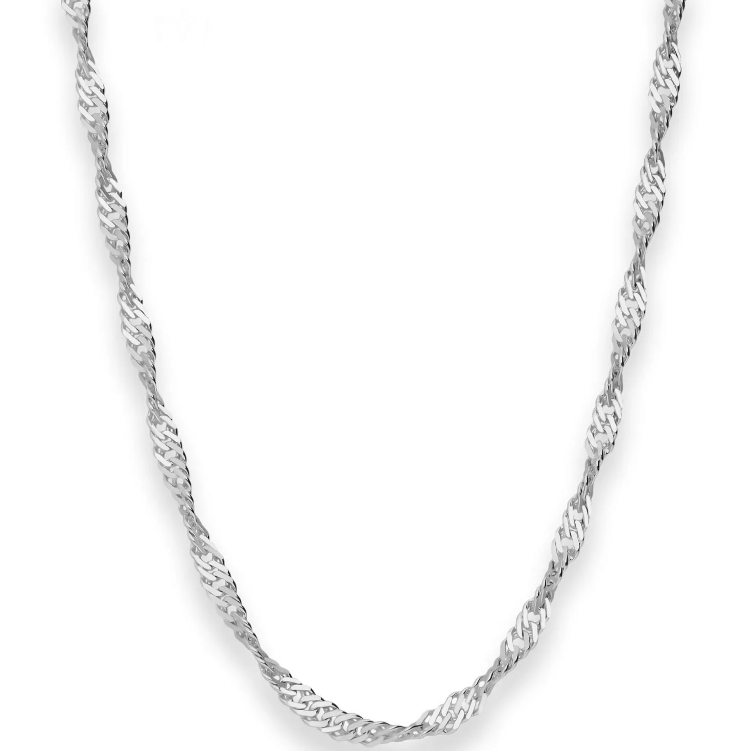 2,9mm Singapurkette Silberkette Collier Halskette aus 925 Silber 50cm