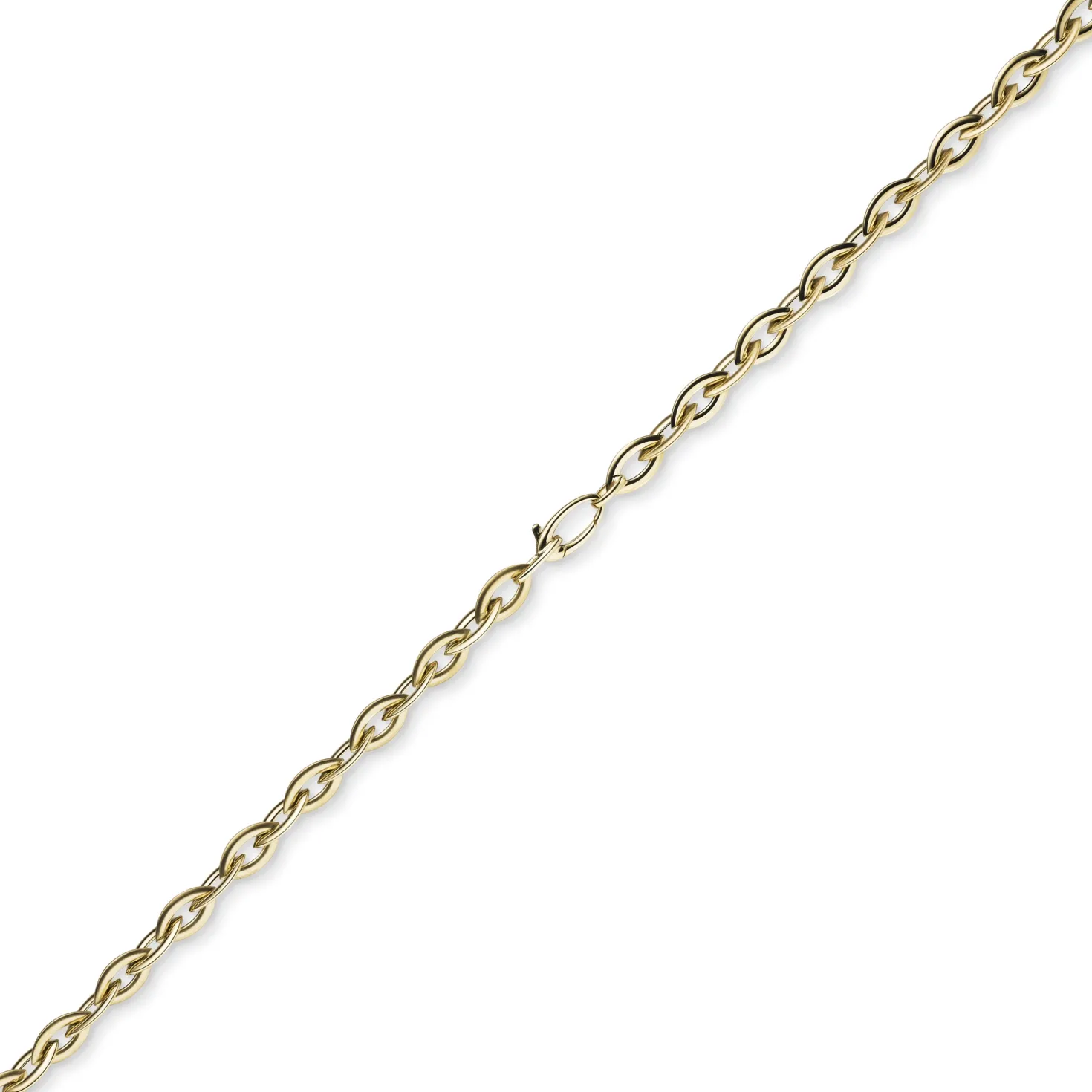 7mm Spitz-Anker-Kette aus 585 Gold Gelbgold 55cm Halsschmuck Collier Halskette