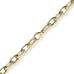 11mm spitz-oval Kette Halskette Collier aus 585 Gold Gelbgold 50cm