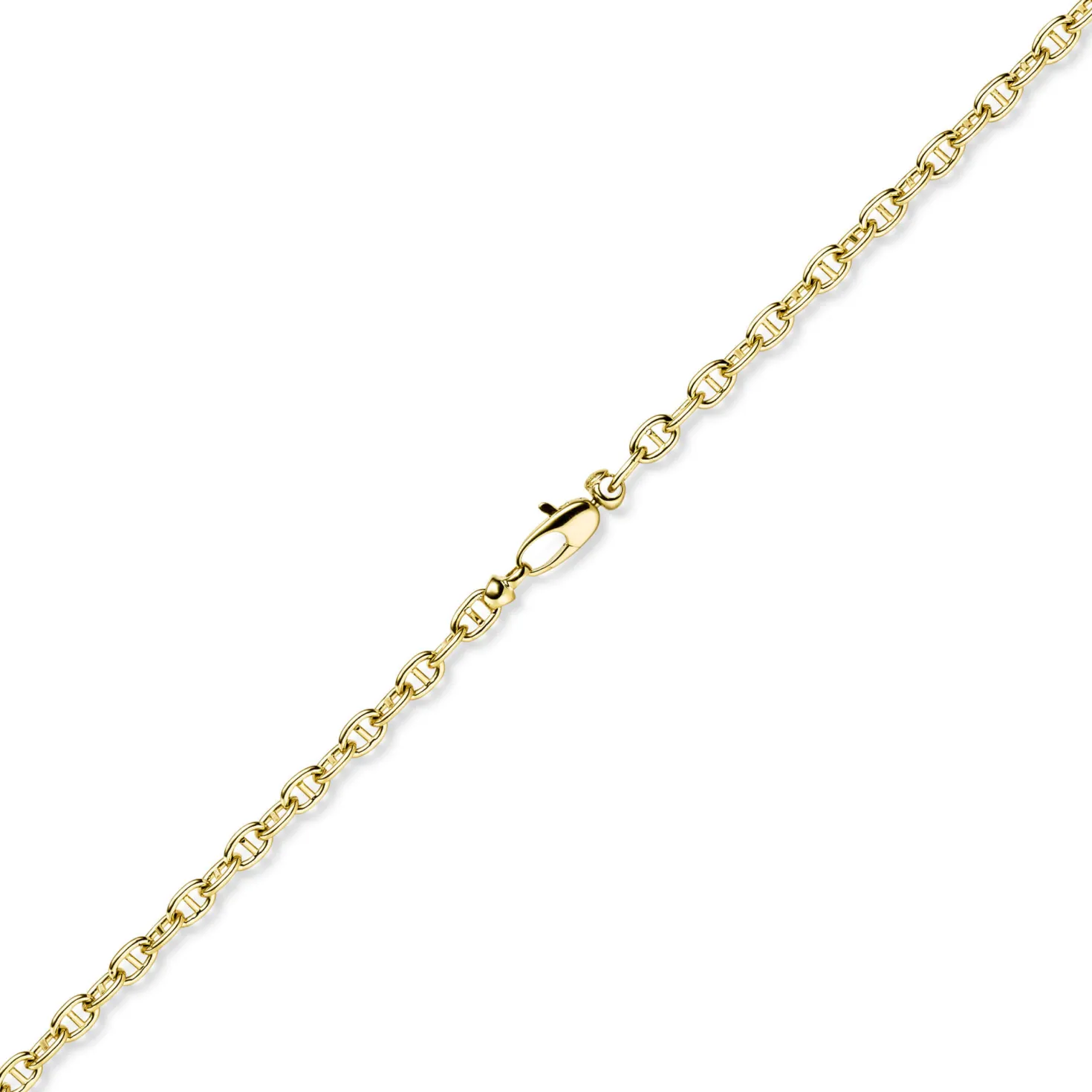 4mm Steg-Ankerkette Kette Collier Halskette aus 585 Gold Gelbgold 55cm