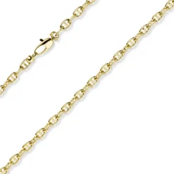 4mm Steg-Ankerkette Kette Collier Halskette aus 585 Gold Gelbgold 55cm