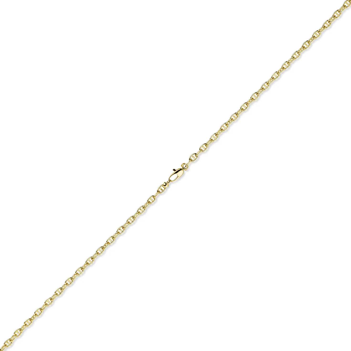 4mm Steg-Ankerkette Kette Collier Halskette aus 585 Gold Gelbgold 45cm