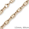 12mm Steg-Ankerkette Kette Collier Halskette aus 585 Gold Rotgold 60cm