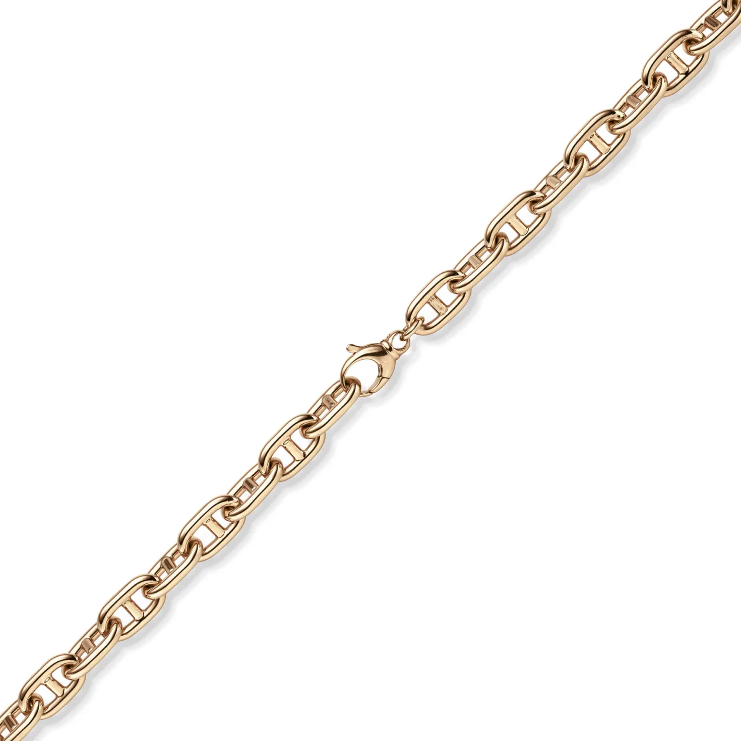 12mm Steg-Ankerkette Kette Collier Halskette aus 585 Gold Rotgold 60cm