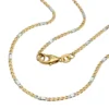 1,4mm Stegpanzer Kette Halskette Collier aus 585 Gold Gelbgold, 45cm