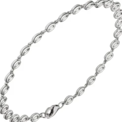 4,5mm Tennisarmband mit 27 Diamanten 0.85Ct 585 Gold Weißgold 18cm