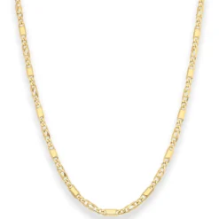 3mm Tigeraugenkette Goldkette Collier Halskette aus 585 Gold Gelbgold 50cm