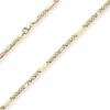 3mm Tigeraugenkette Goldkette Collier Halskette aus 585 Gold Gelbgold 50cm