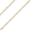 3mm Tigeraugenkette Goldkette Collier Halskette aus 585 Gold Gelbgold 45cm