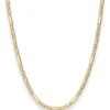 3mm Tigeraugenkette Goldkette Collier Halskette aus 333 Gold Gelbgold 50cm