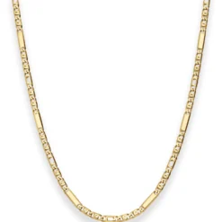 3mm Tigeraugenkette Goldkette Collier Halskette aus 333 Gold Gelbgold 50cm