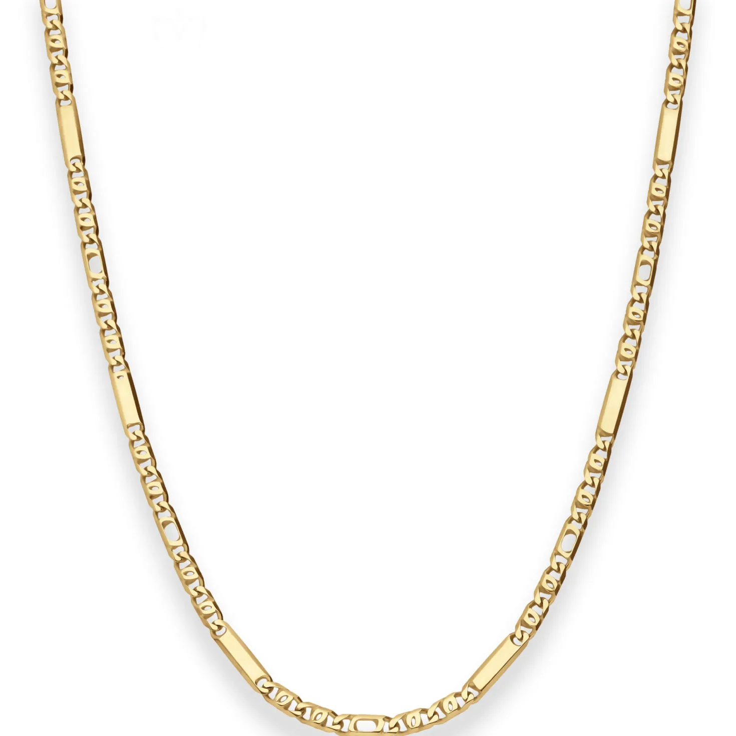 3mm Tigeraugenkette Goldkette Collier Halskette aus 333 Gold Gelbgold 50cm