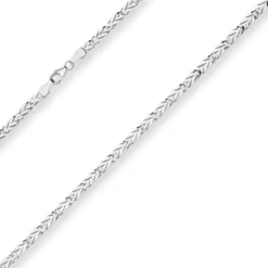 3,9mm Tigeraugenkette Silberkette Collier Halskette aus 925 Silber 45cm