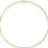 1,9mm Tondakette oval Collier Omegareif Halskette aus 333 Gold Gelbgold 42cm