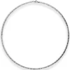 3mm Tondakette oval Silberkette Collier Halskette aus 925 Silber rhodiniert 45cm