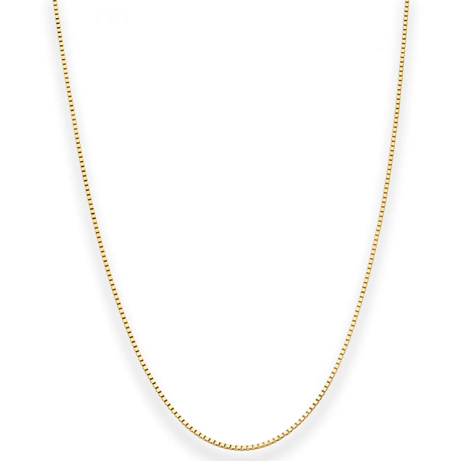 0,8mm Veneziakette Collier Halskette aus 585 Gold Gelbgold 45cm mit Zwischenöse