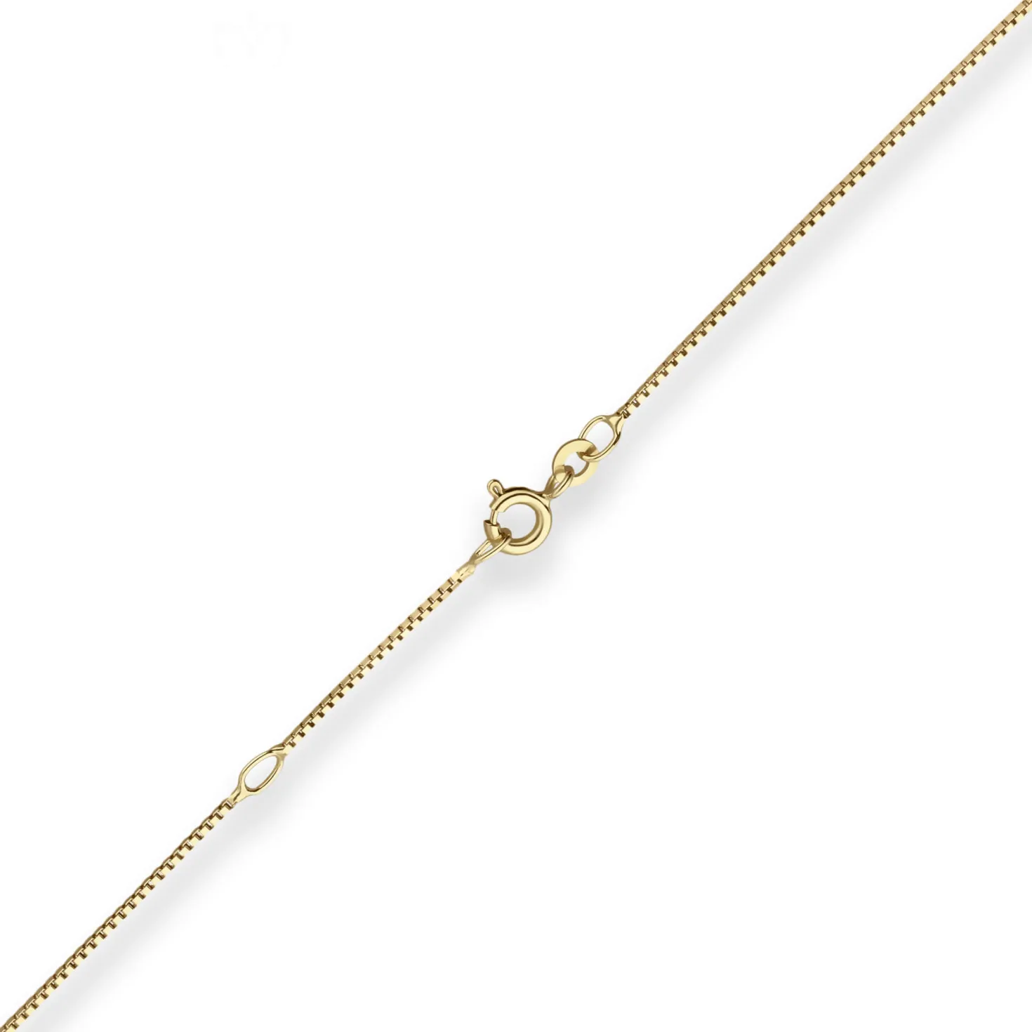 0,9mm Veneziakette Collier Halskette aus 333 Gold Gelbgold 42cm mit Zwischenöse