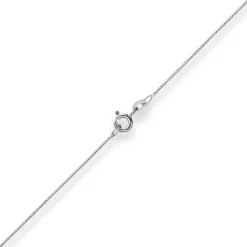 0,6mm Veneziakette Collier Halskette aus 585 Gold Weißgold 38cm