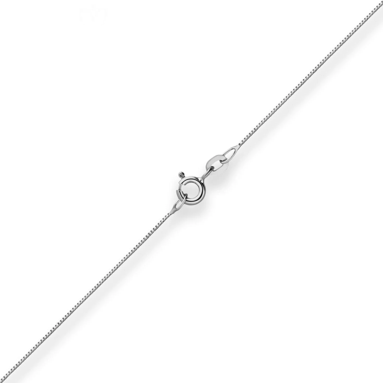 0,6mm Veneziakette Collier Halskette aus 585 Gold Weißgold 38cm