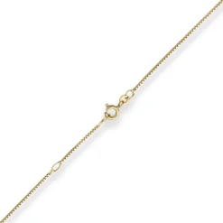 0,9mm Veneziakette Collier Halskette aus 333 Gold Gelbgold 38cm mit Zwischenöse