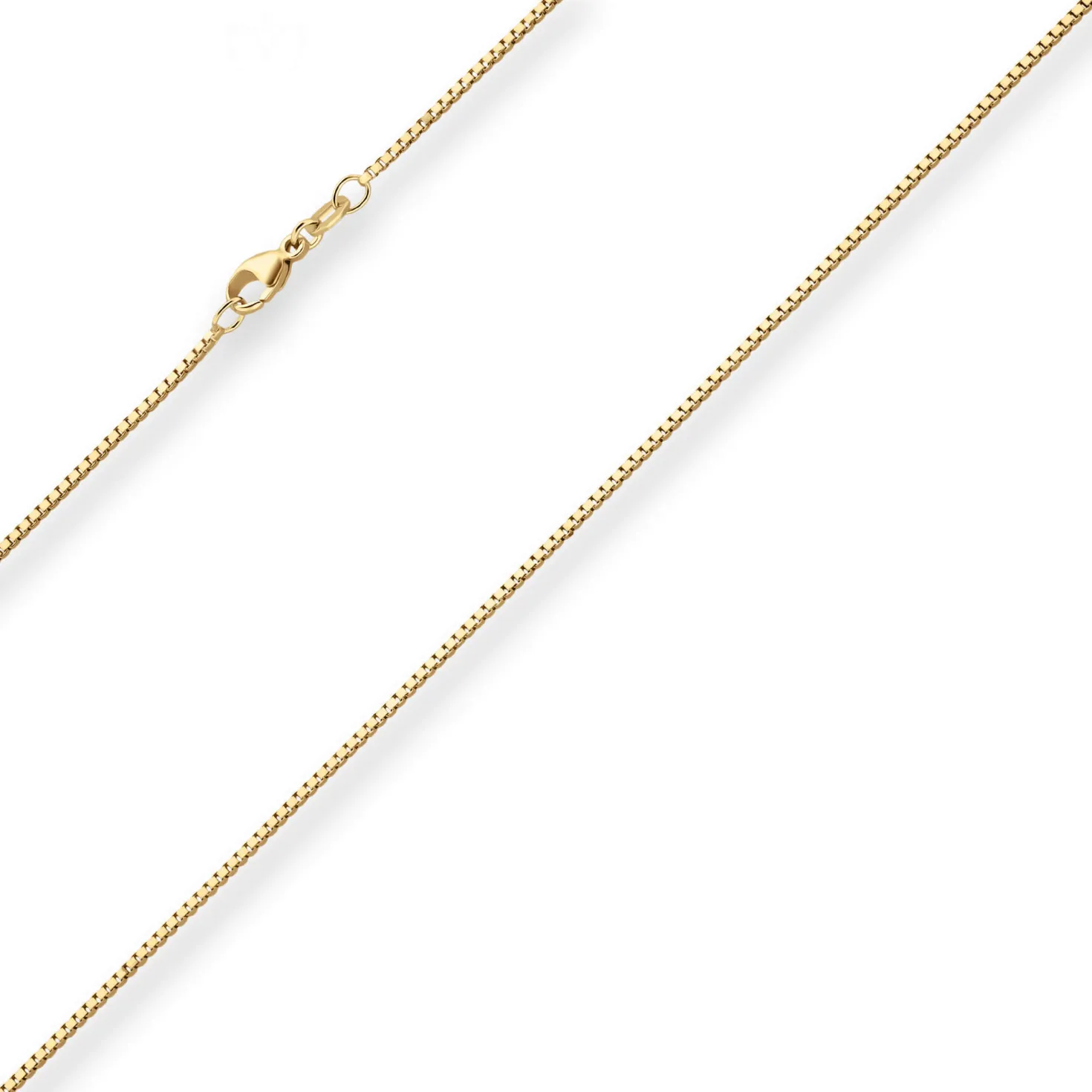 1,2mm Veneziakette Goldkette Collier Halskette aus 750 Gold Gelbgold 50cm