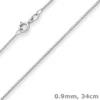 0,9mm Veneziakette Goldkette Collier Halskette aus 585 Gold Weißgold 34cm