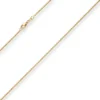 1,2mm Veneziakette Goldkette Collier Halskette aus 750 Gold Gelbgold 45cm