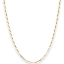 1,8mm Veneziakette Goldkette Collier Halskette aus 585 Gold Gelbgold 55cm
